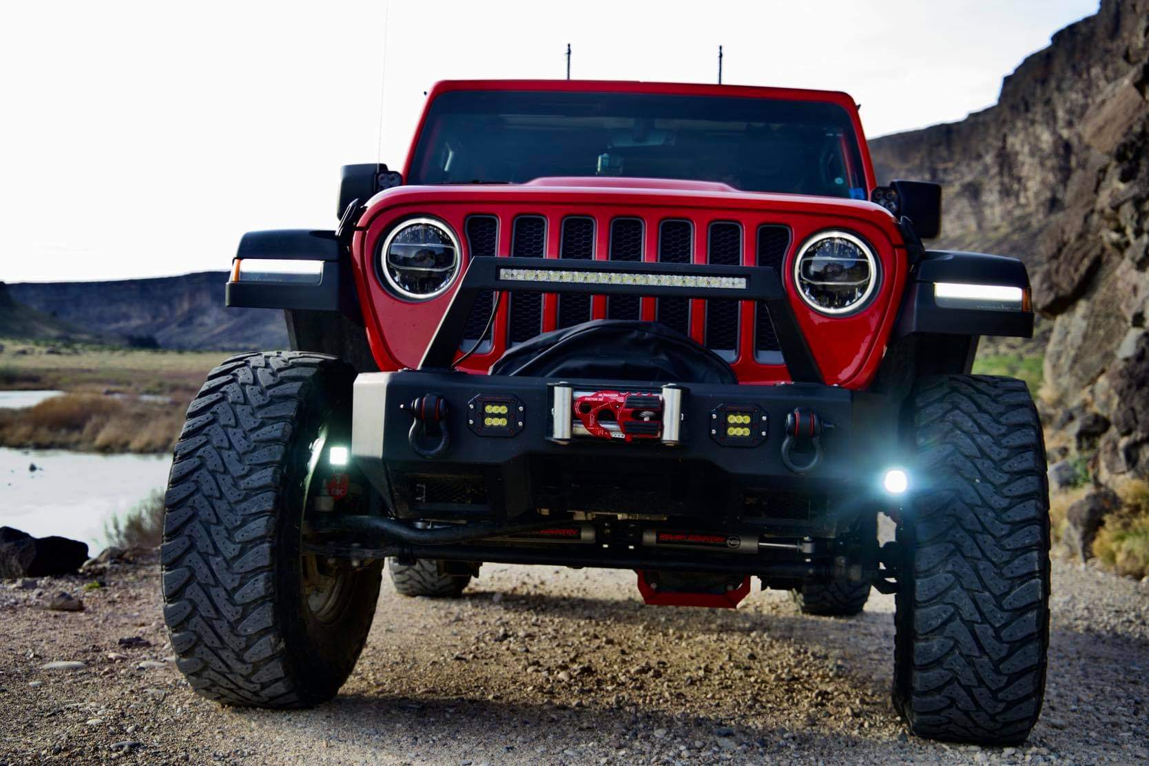 Jeep JL / JT Steerable Knuckle Pod Light Mounts (2018+ Gladiator/Wrangler)