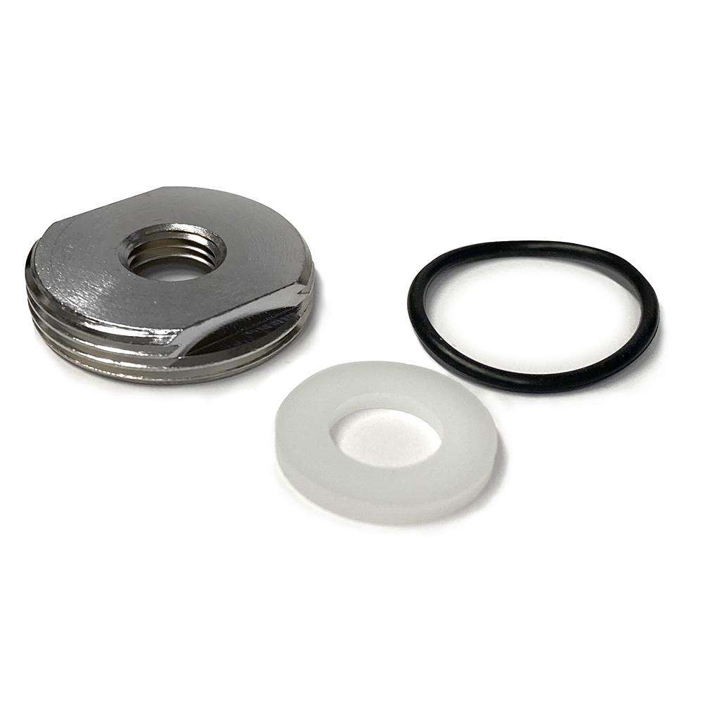 3/8 NMO antenna mount replacement nut with rubber O-ring and washer for secure installation and enhanced performance.