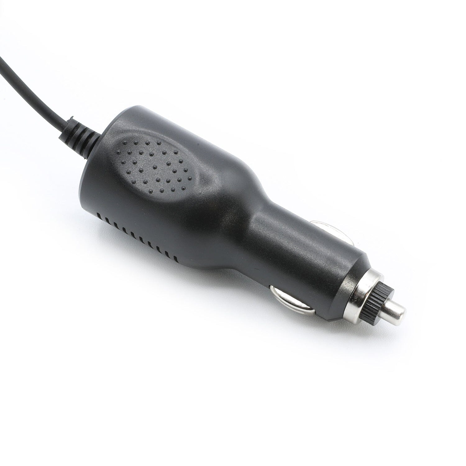 Battery eliminator for R1 handheld radio, designed for vehicle use with a standard car charger plug.