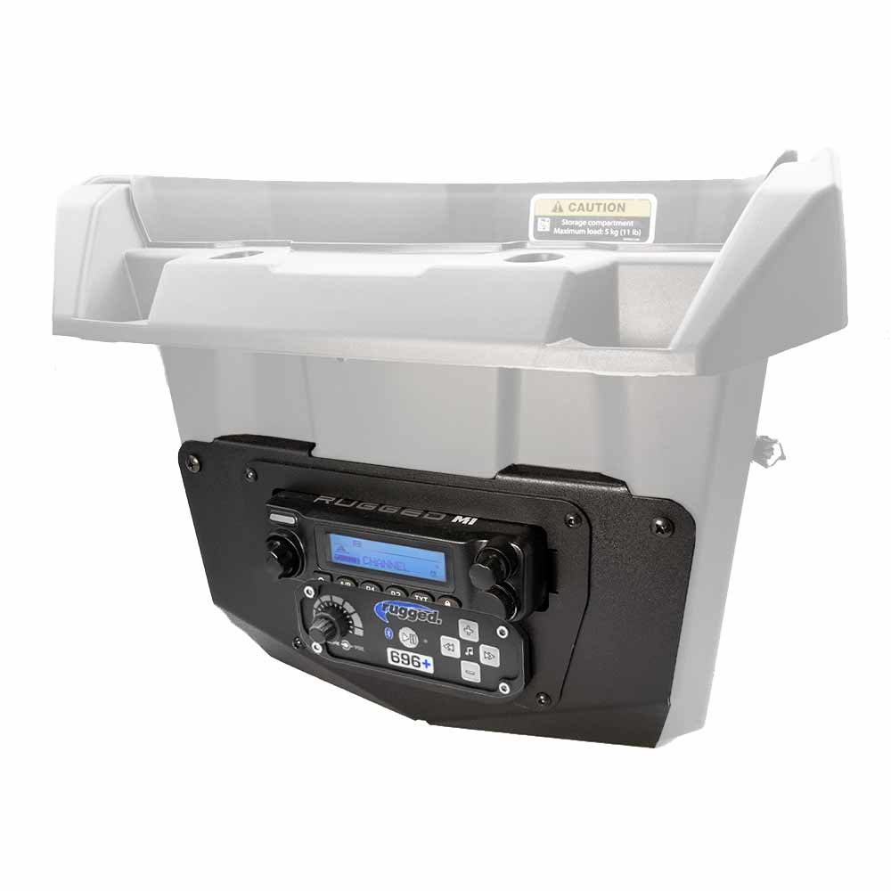 Can-Am Commander and Late Model Maverick Complete Communication Kit with Bluetooth Intercom and 2-Way Radio - Glove Box Mount - 696 PLUS / M1 VHF Business Band