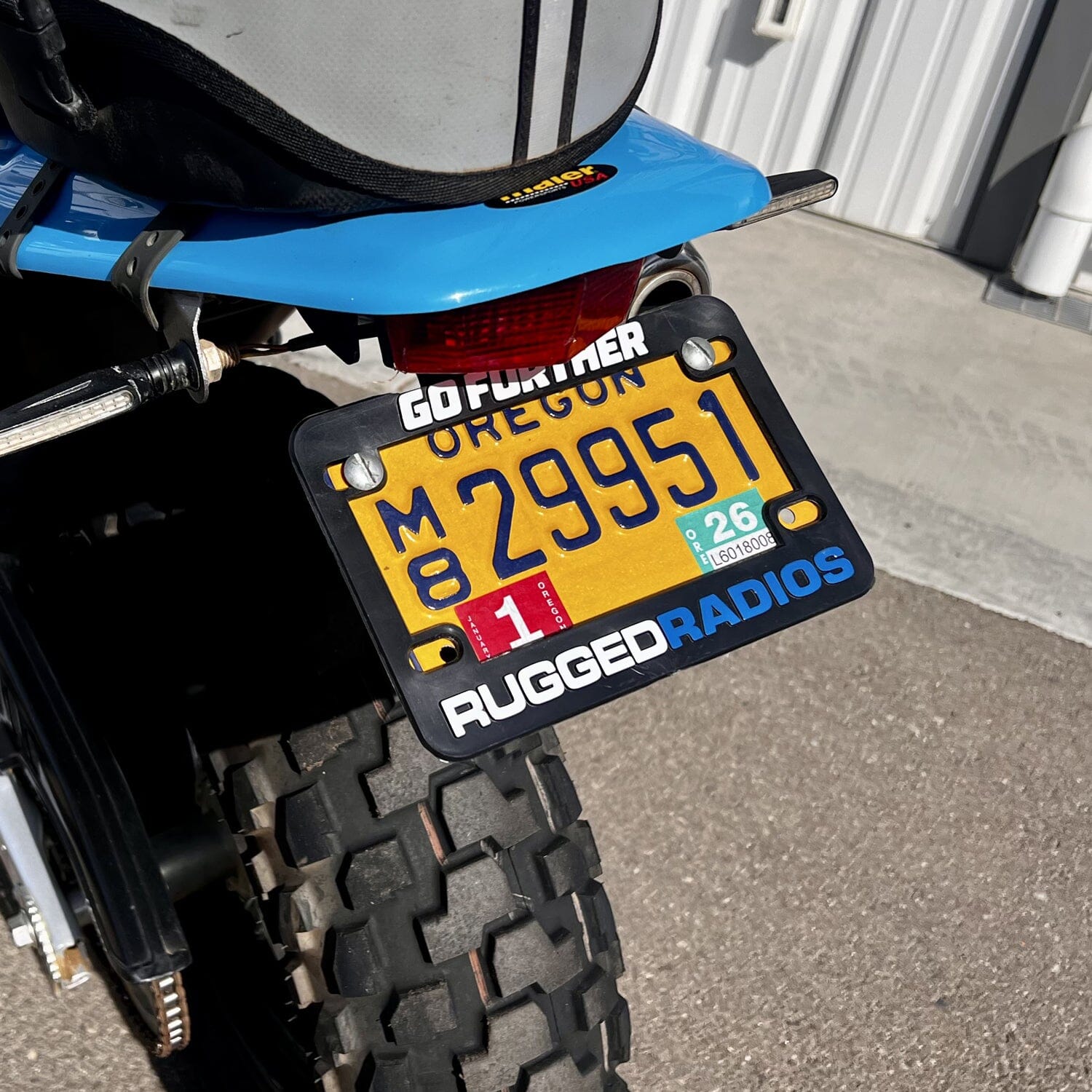 Go Further Rugged Radios License Plate Frames for Cars Trucks and Motorcycles - Cars and Trucks