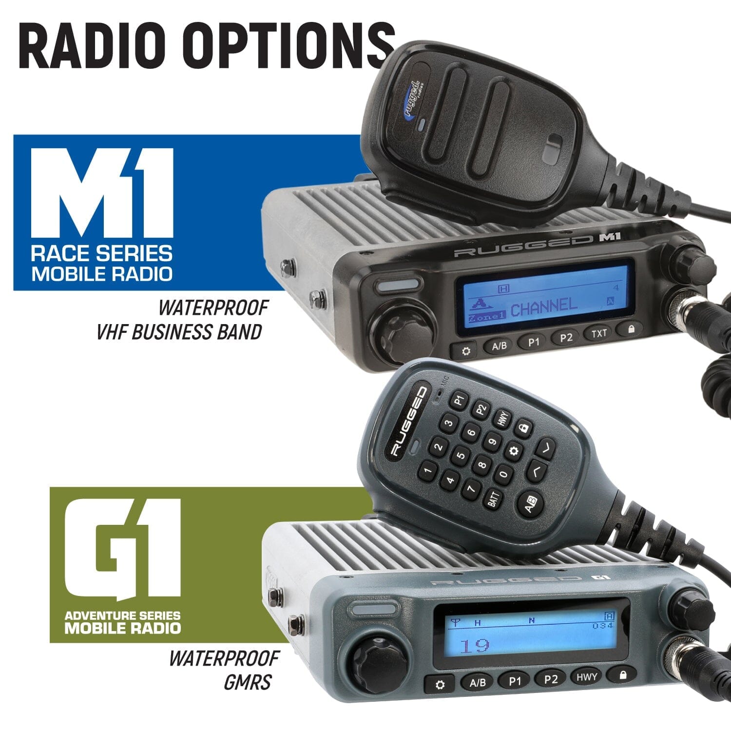 Polaris Xpedition Complete Communication Kit with Bluetooth Intercom and 2-Way Radio - No Intercom / M1 VHF Business Band
