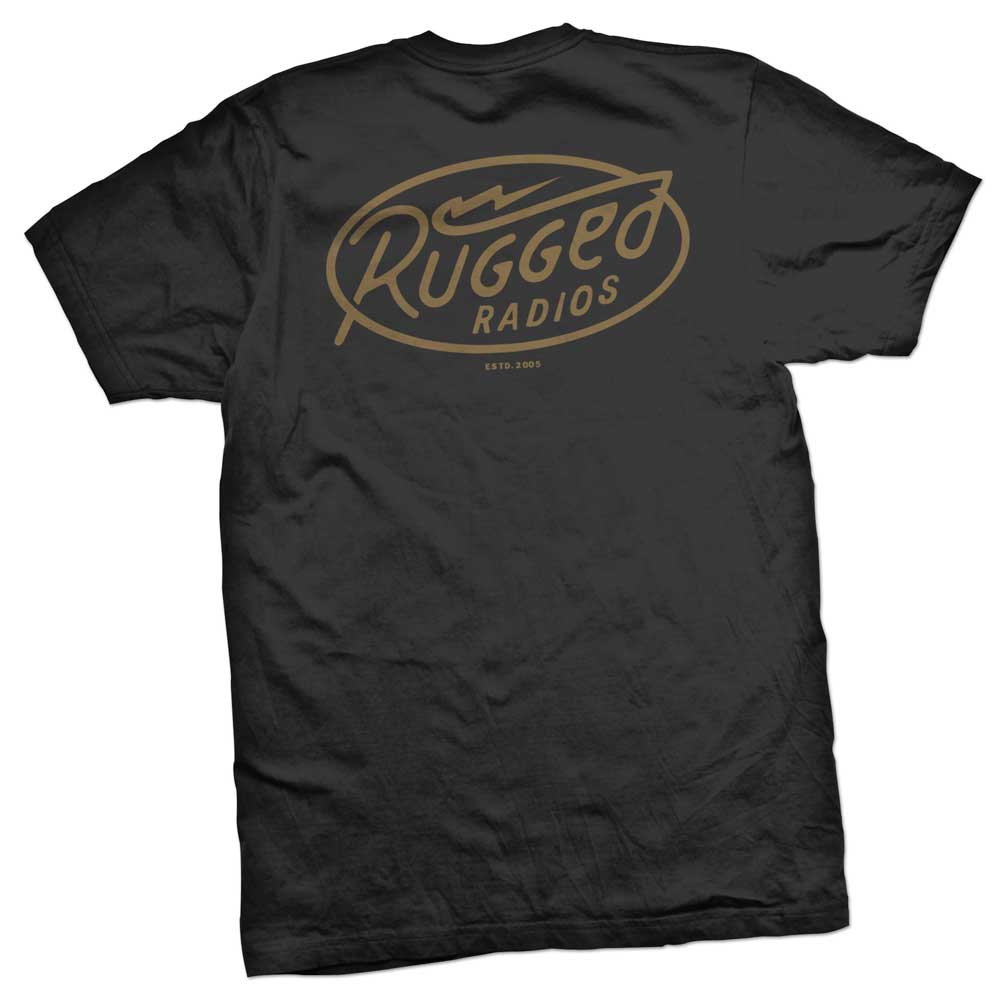 Rugged Radios BOLT T-Shirt - Black - Large