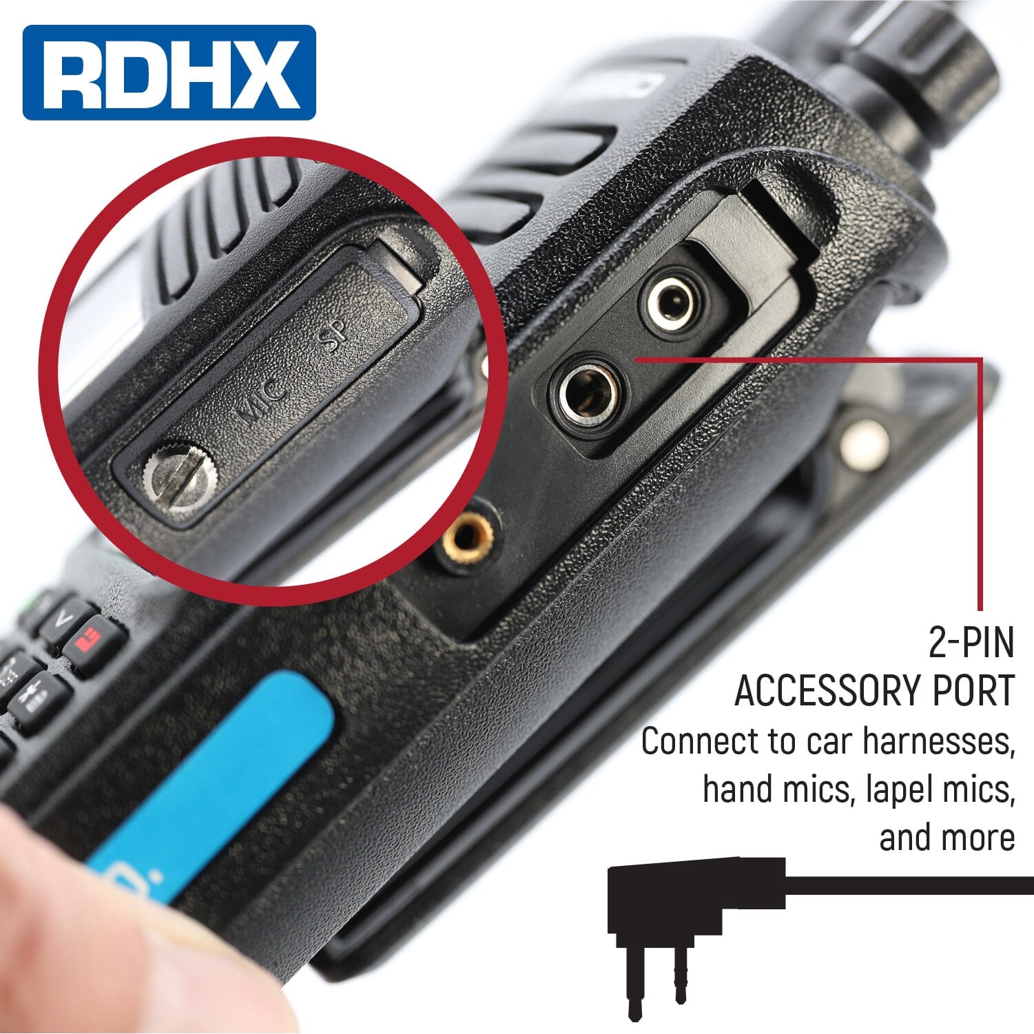 WATERPROOF - Rugged RDH-X - Business Band Two Way Handheld Radio - Digital and Analog - Safety Yellow
