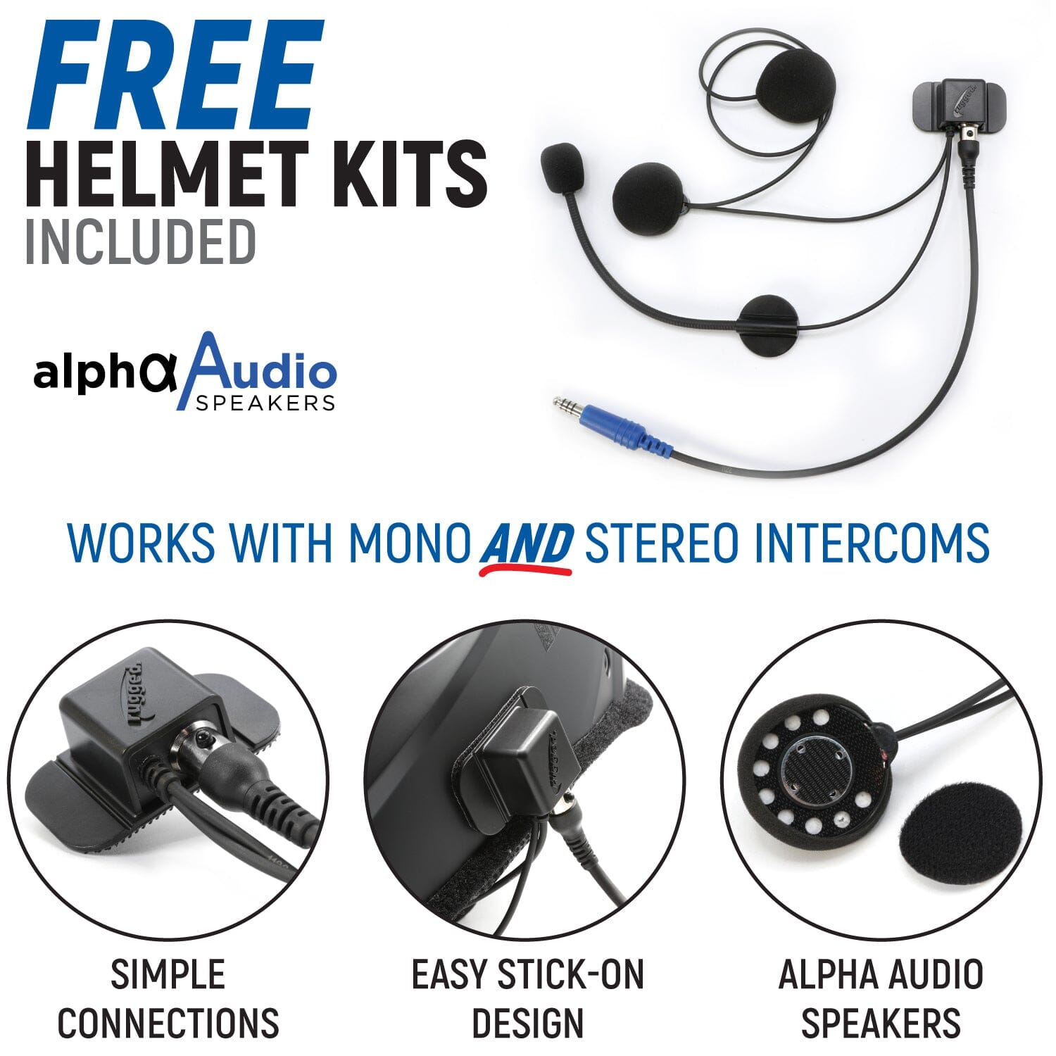 STX STEREO Complete Master Communication Kit with Intercom and 2-Way Radio - G1 GMRS