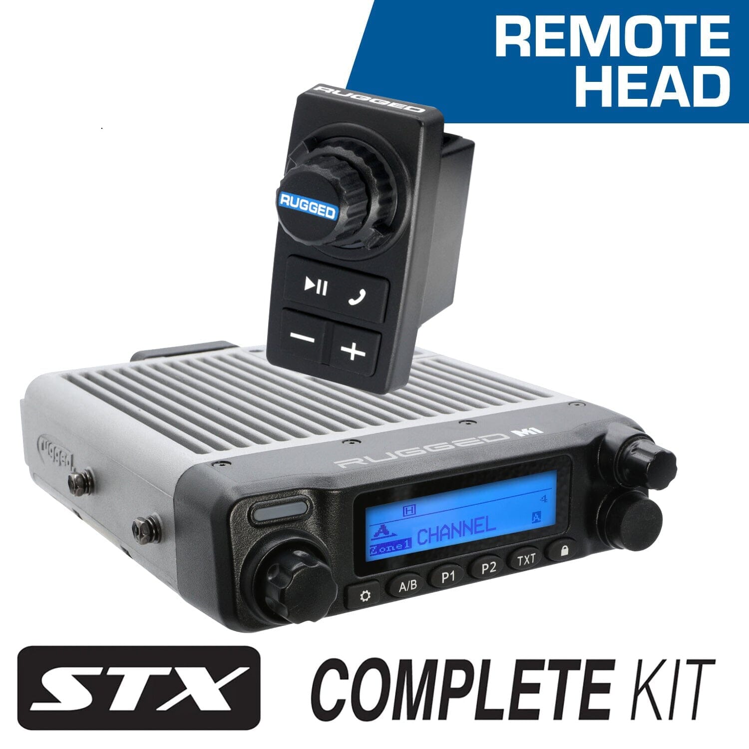 STX STEREO Remote Head Complete Master Communication Kit with Intercom and 2-Way Radio - G1 GMRS