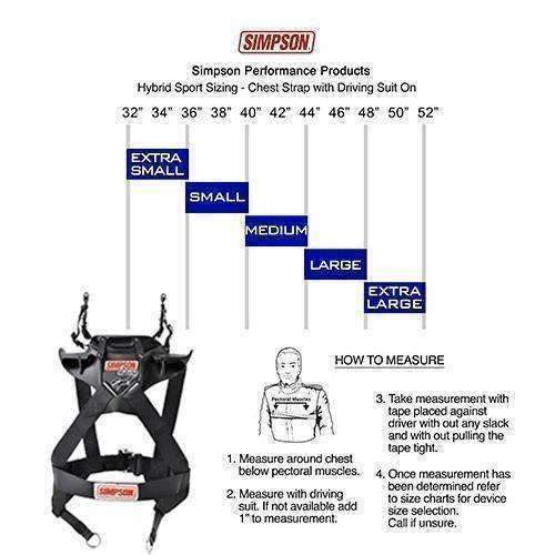 Simpson Hybrid Sport Head & Neck Restraint - Extra Large