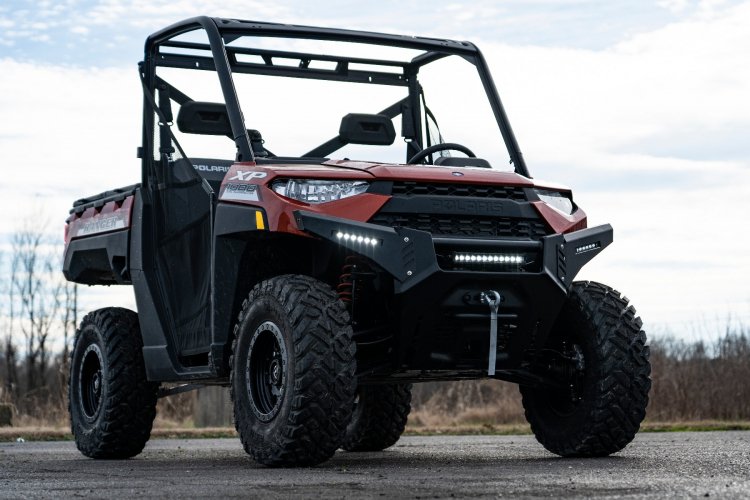 Rough Country BUMPER WINGS 6" BLACK SLIMLINE LED PAIR | POLARIS RANGER 1000 (13-21)