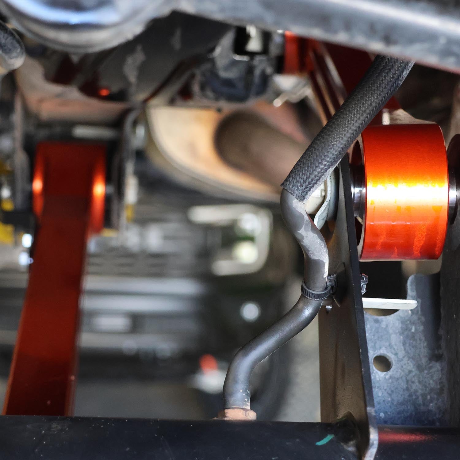 2023+ Bronco Raptor rear billet links showcasing durable construction and precision engineering for enhanced off-road performance.