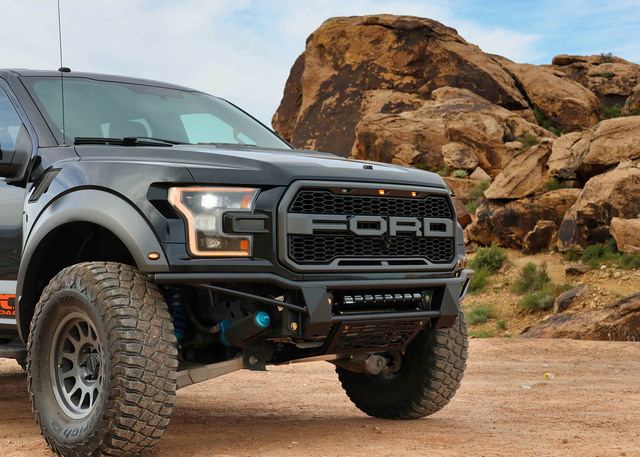 SVC Offroad Baja Flush Bolt-On Front Bumper - Gen 2 Ford Raptor - SVC Offroad