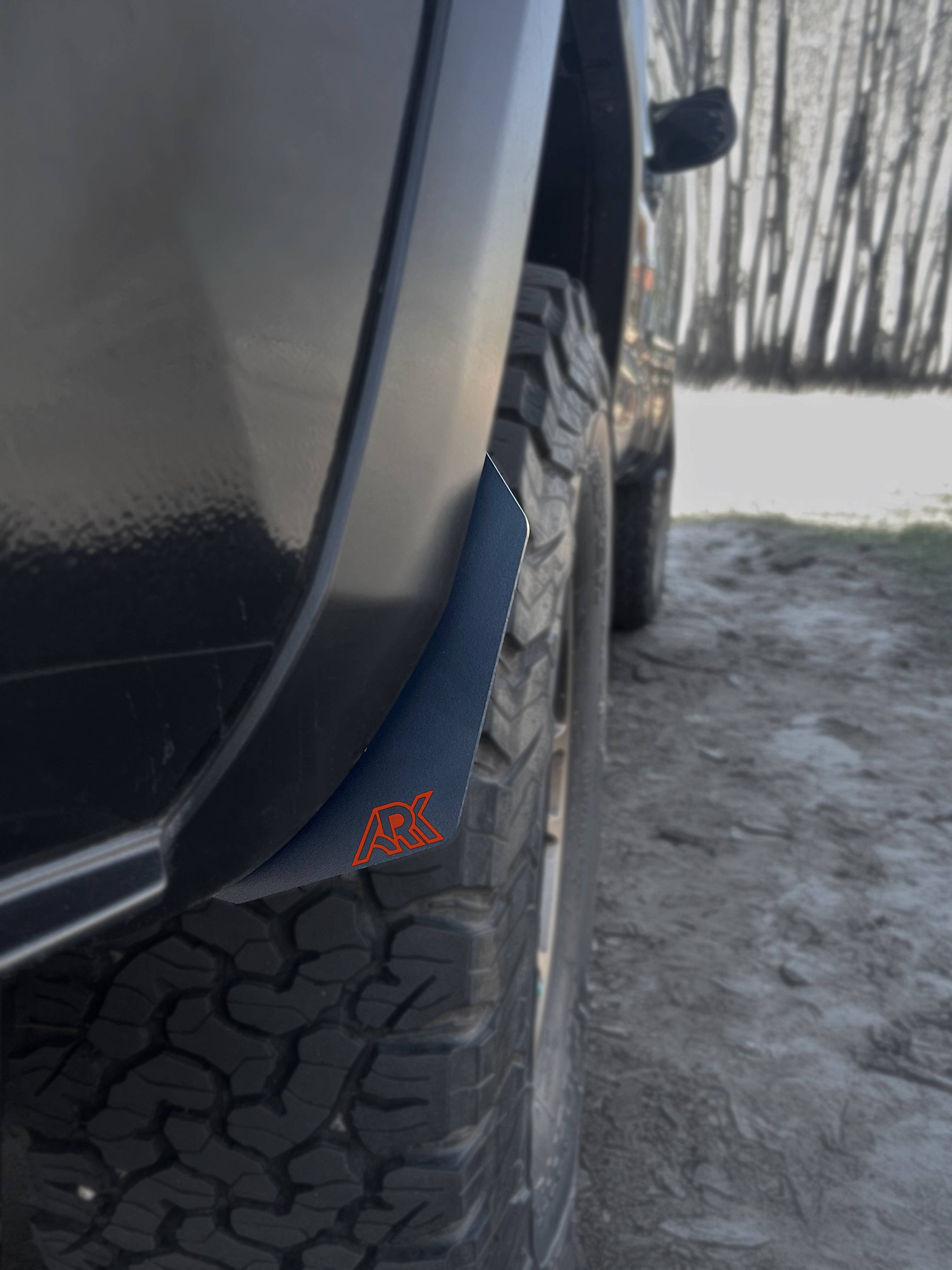 2016-2023 Toyota Tacoma TriXpoly Micro Flares installed on a truck, enhancing wheel well protection and style.