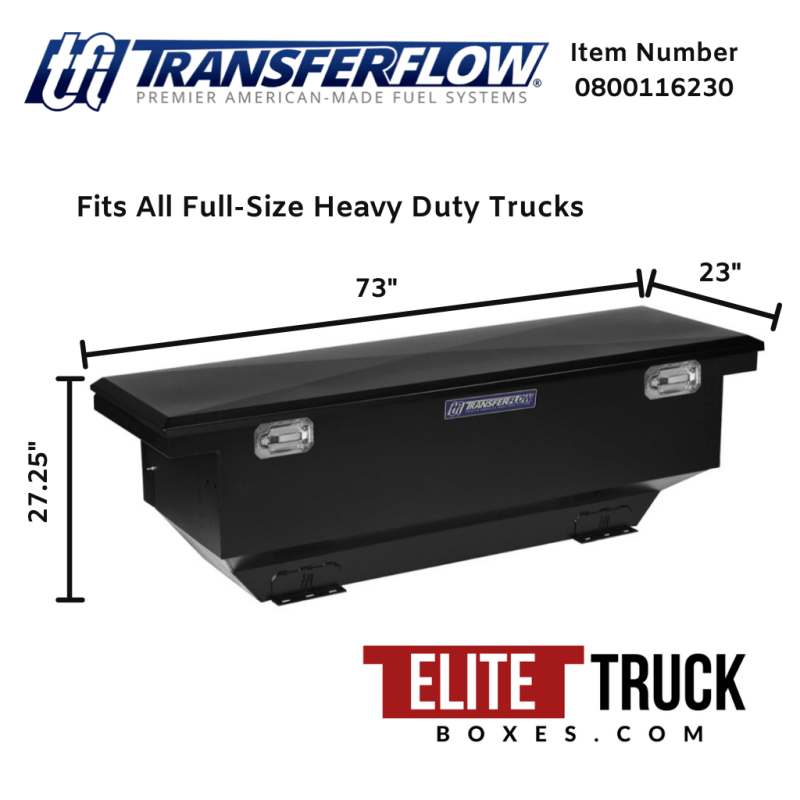 Transfer Flow 70 Gallon Fuel Transfer Tank Tool Box Combo Diesel or Gasoline Model 0800116230
