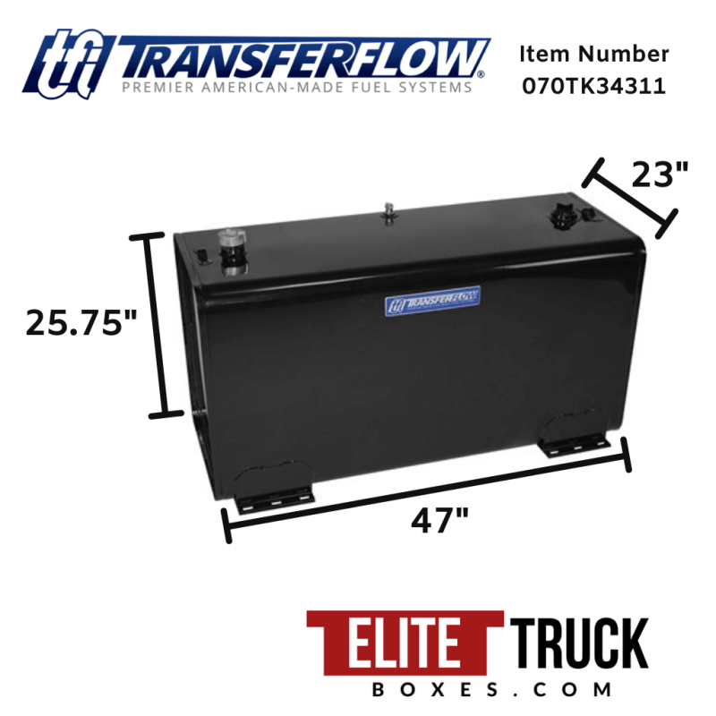 Transfer Flow 80 Gallon Diesel Refueling Transfer Tank Black Powder Coat Model 070TK34311