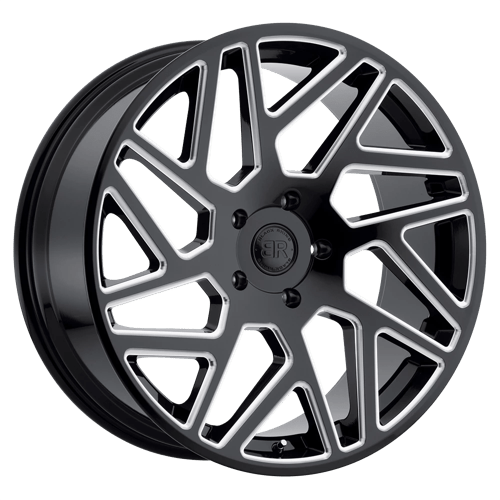 BRCYC 22X9.5 5X150 G-BLK-MILL 25MM