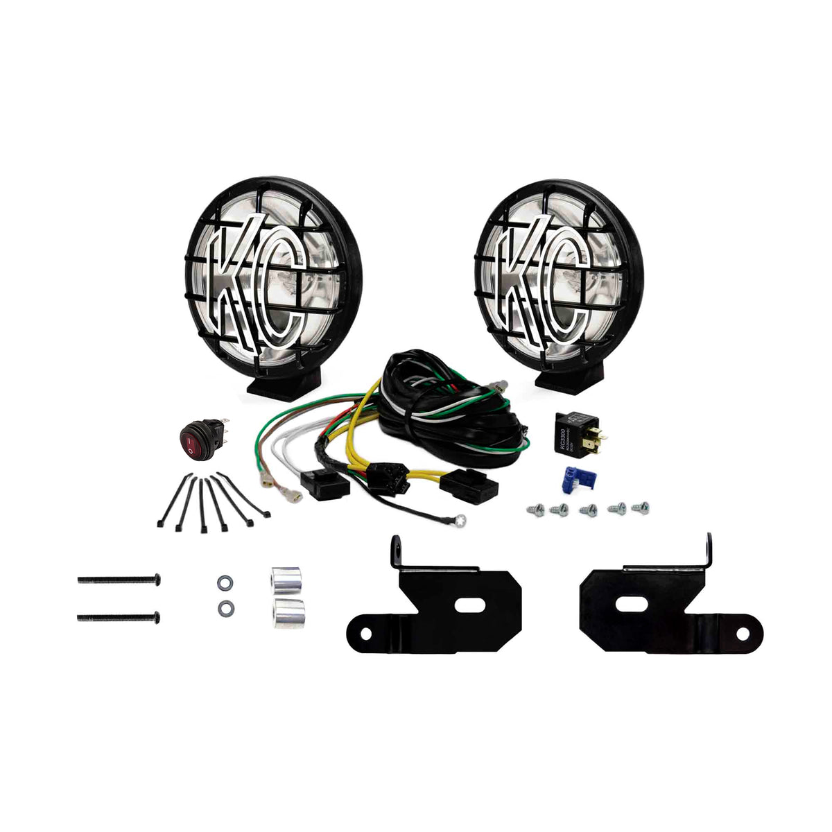 KC HiLiTES APOLLO PRO 6IN HALOGEN SPOT 2LT SY JL/JT - 97113