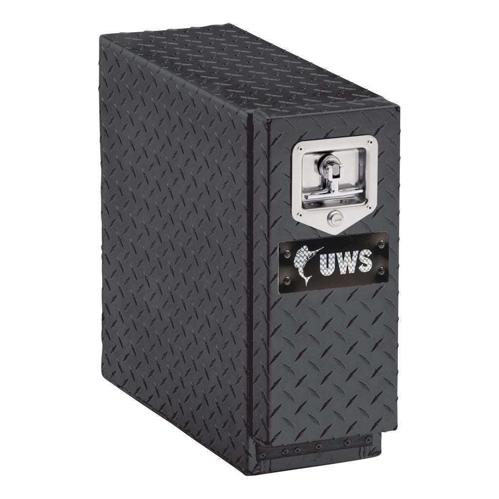 UWS Gloss Black Aluminum 18" Drawer Truck Tool Box Model DS-18-BLK