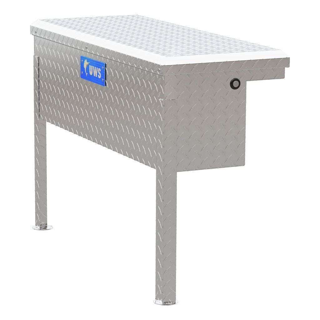 UWS Bright Aluminum 36" Truck Side Tool Box with Low Profile Model TBSM-36-LP