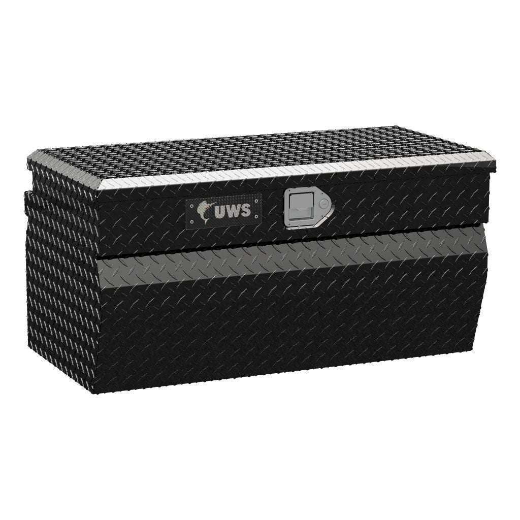 UWS Gloss Black Aluminum 36" Wedge Utility Chest Box Model TBC-36-W-BLK