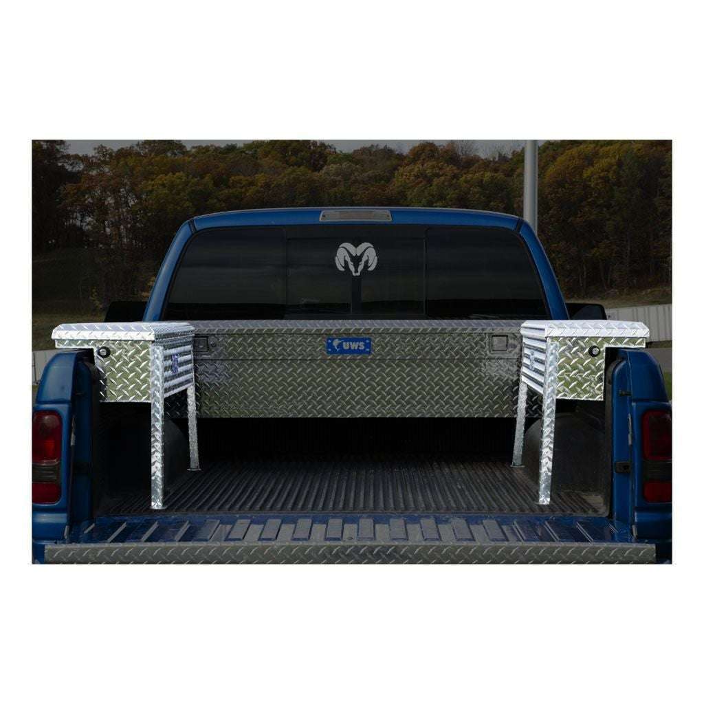 UWS Bright Aluminum 48" Truck Side Tool Box with Low Profile Model TBSM-48-LP