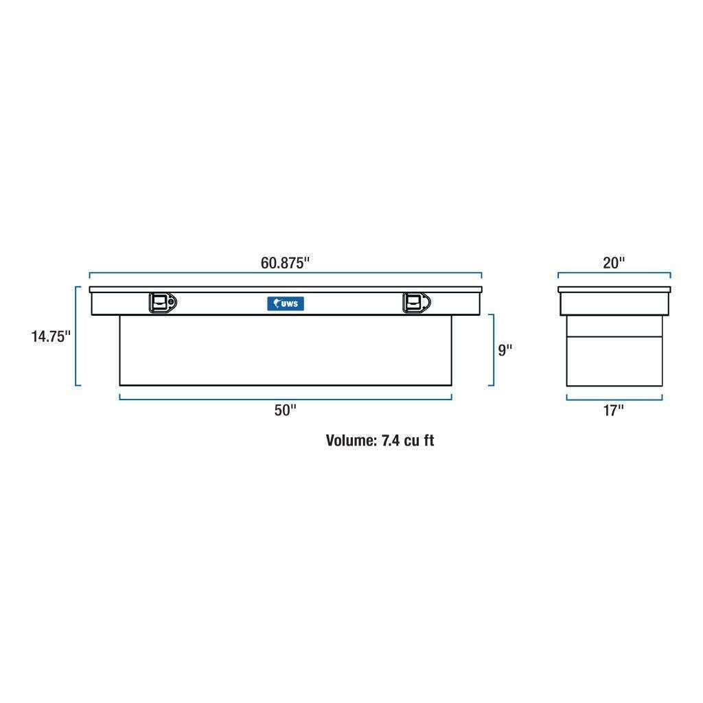 UWS 60" Crossover Truck Tool Box Model TBS-60