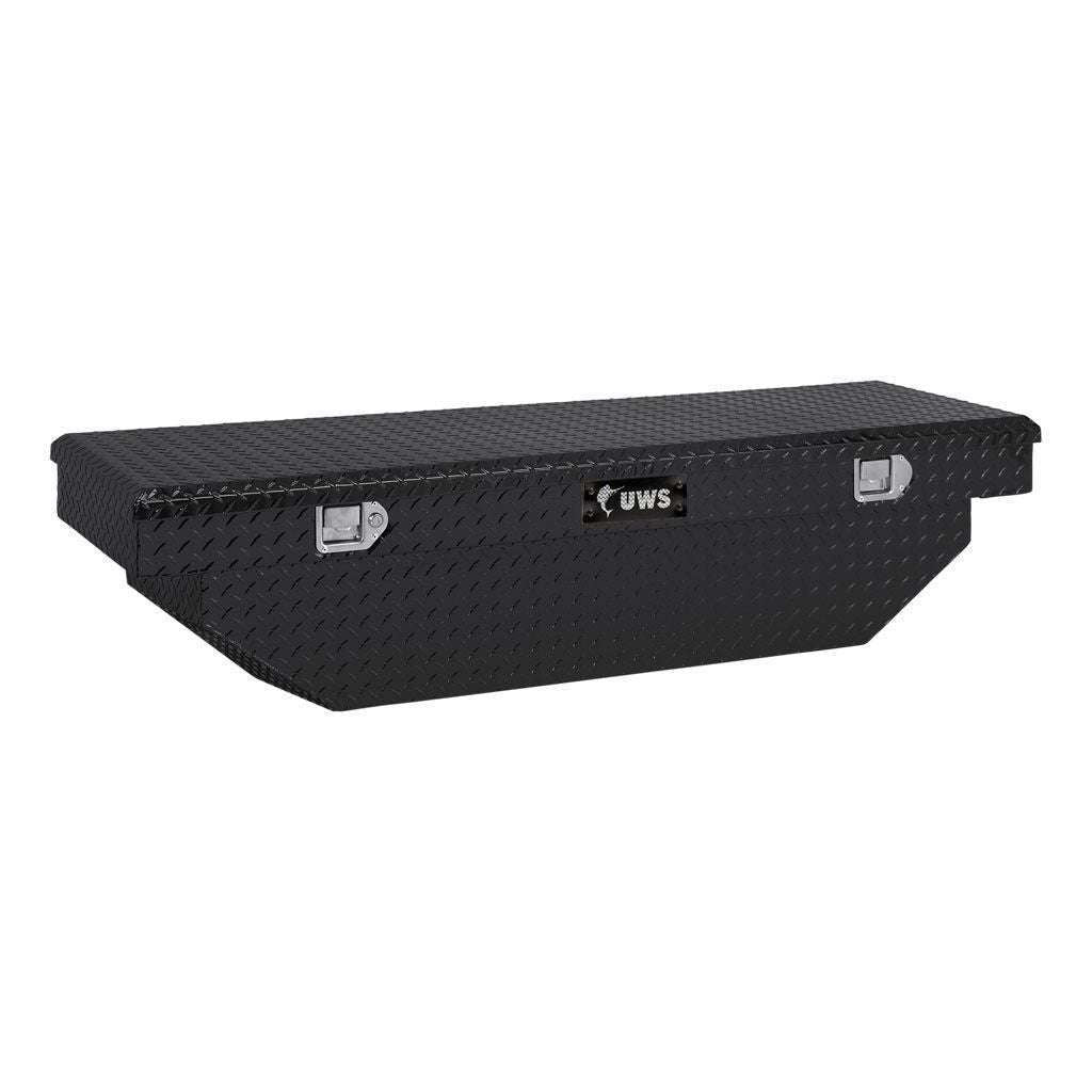 UWS 63" Angled Crossover Truck Tool Box Model TBS-63-A-BLK