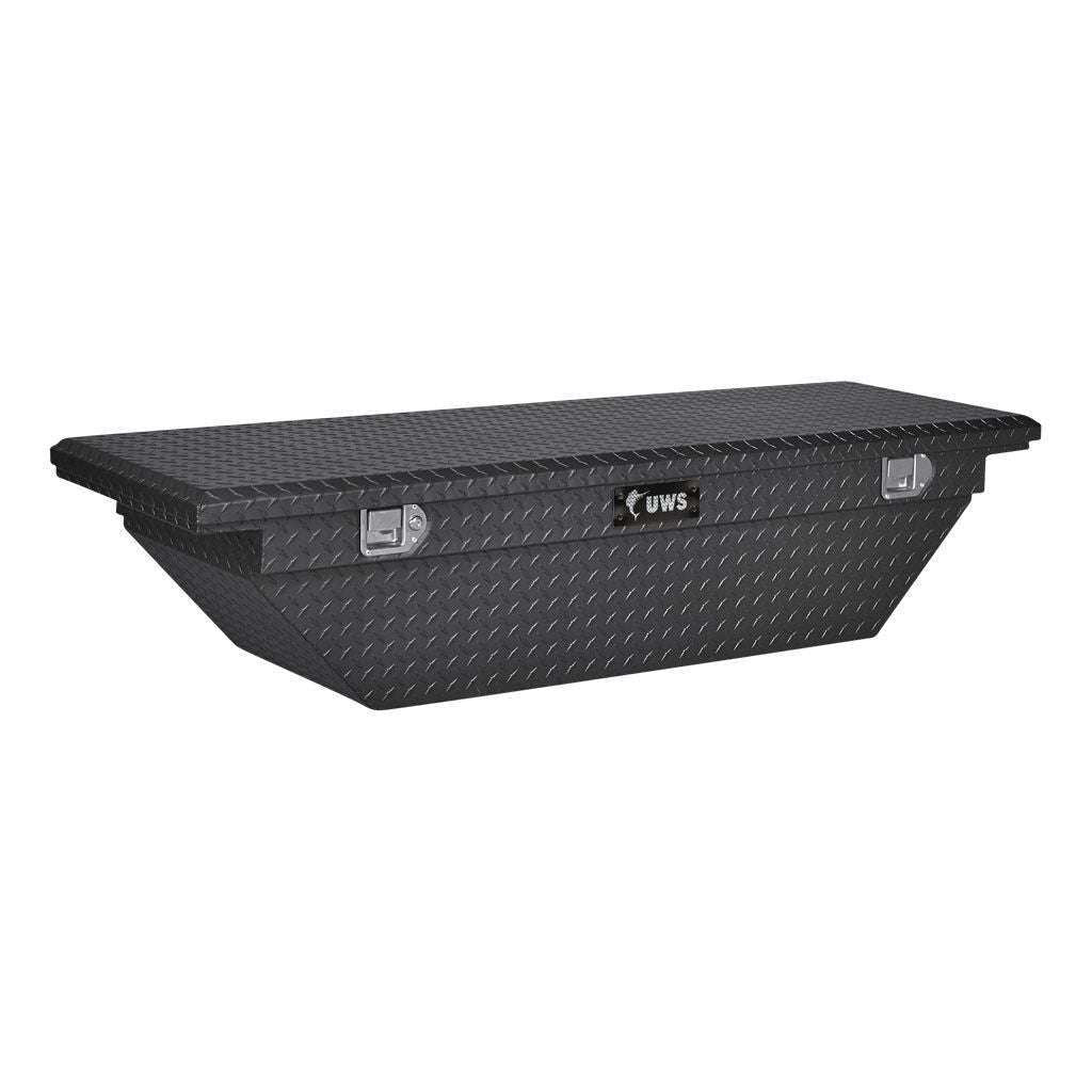 UWS 63" Angled Truck Tool  Box - Low Profile Model TBS-63-A-LP-MB