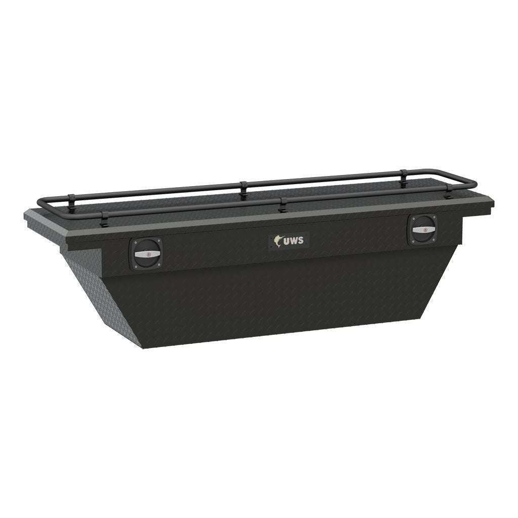 UWS Secure Lock Tool Box, Low Profile, Rail Model SLD69-A-LP-MB-R