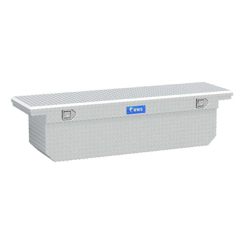 UWS 72" Deep Angled Crossover Truck Tool Box with Low Profile Model TBSD-72-A-LP