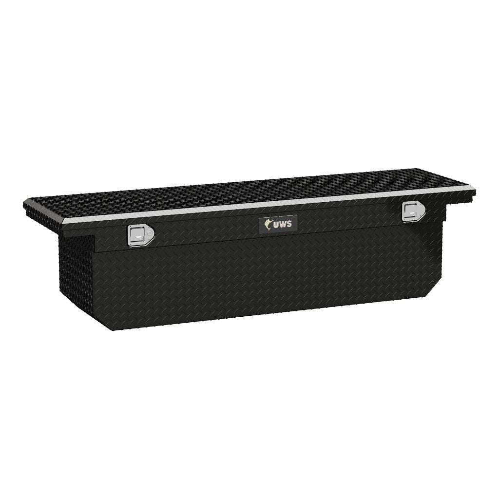 UWS 72" Deep Angled Crossover Truck Tool Box with Low Profile Model TBSD-72-A-LP-B