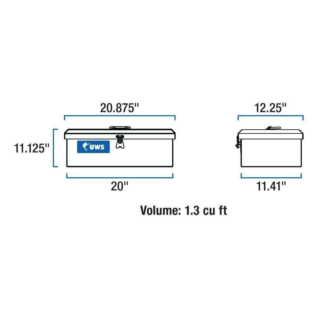 UWS Bright Aluminum Tote Box Model TB-2