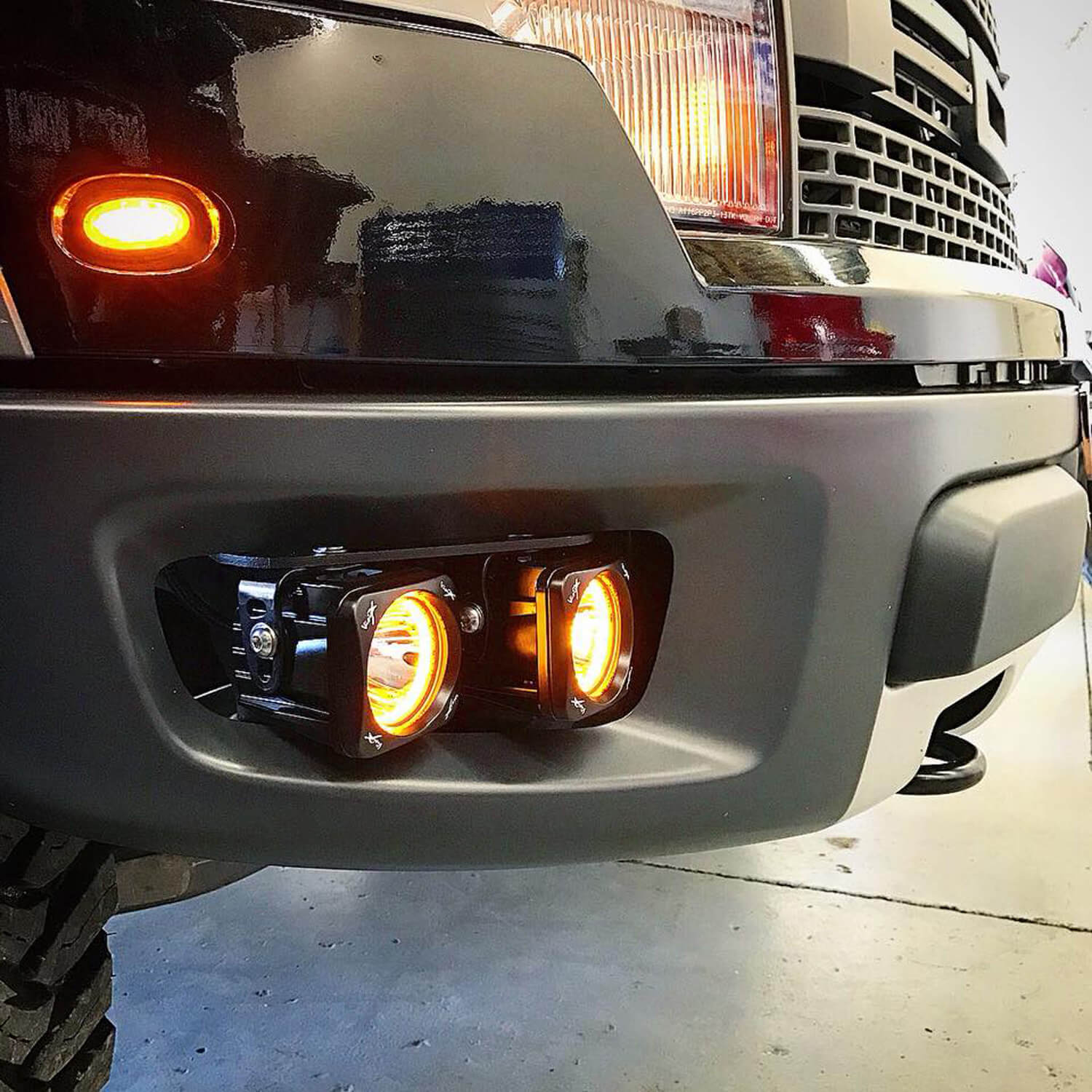 3" Optimus Square 15º Beam with Amber Halo LED Light