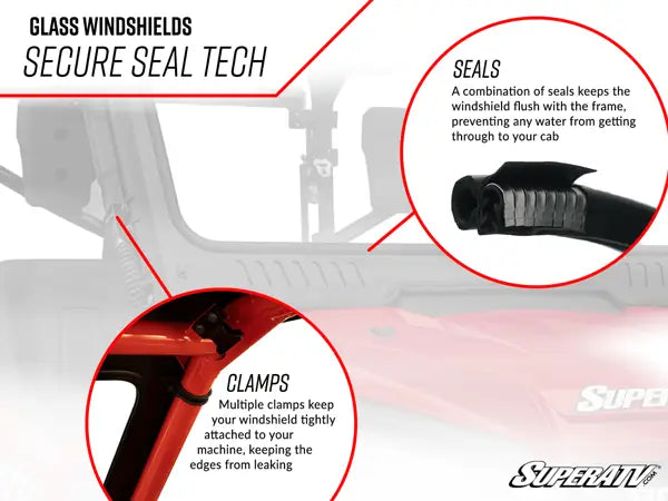 SUPERATV POLARIS GENERAL GLASS WINDSHIELD