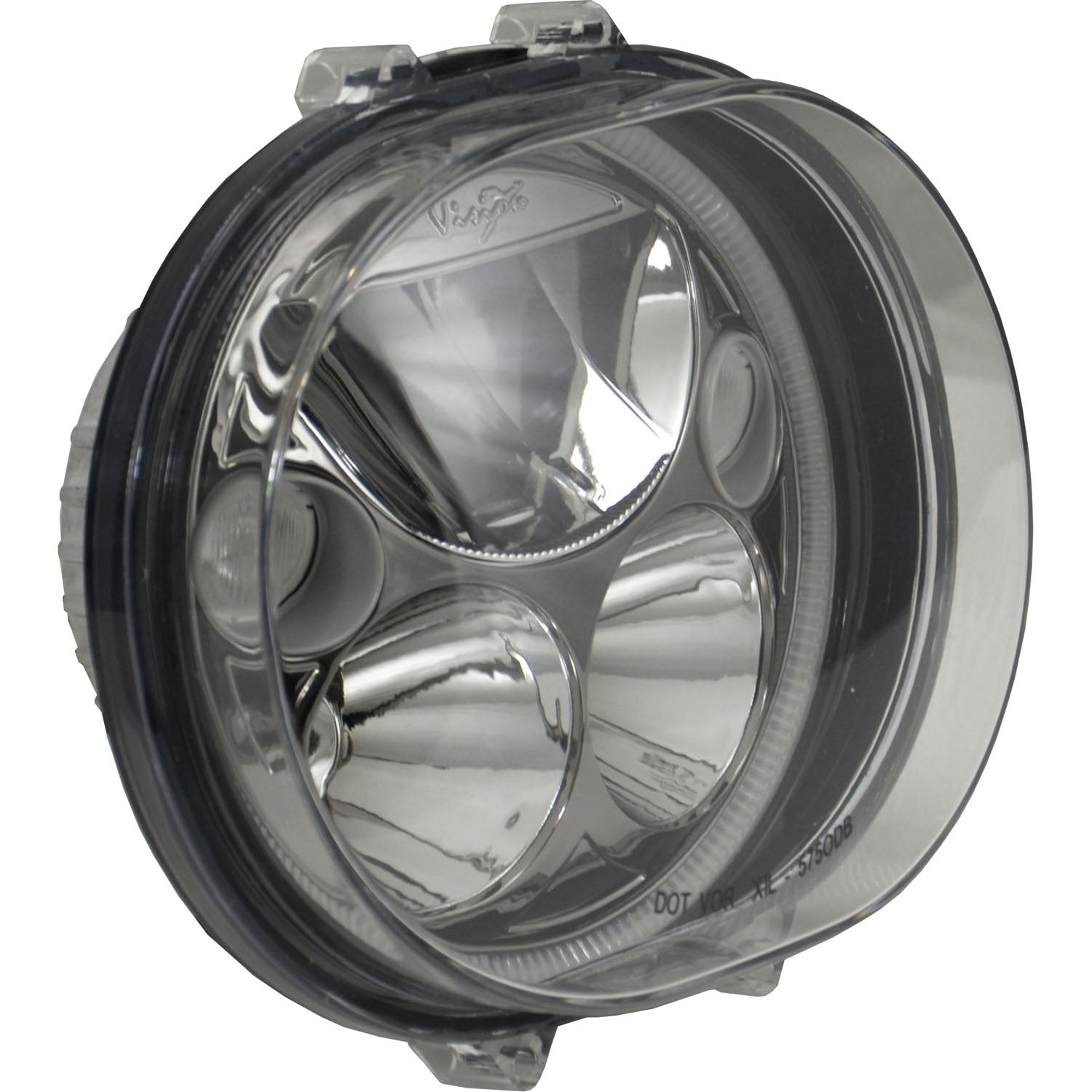 XMC 2004-2013 Road Glide Headlight Replacement Kit Black Chrome | White Halo
