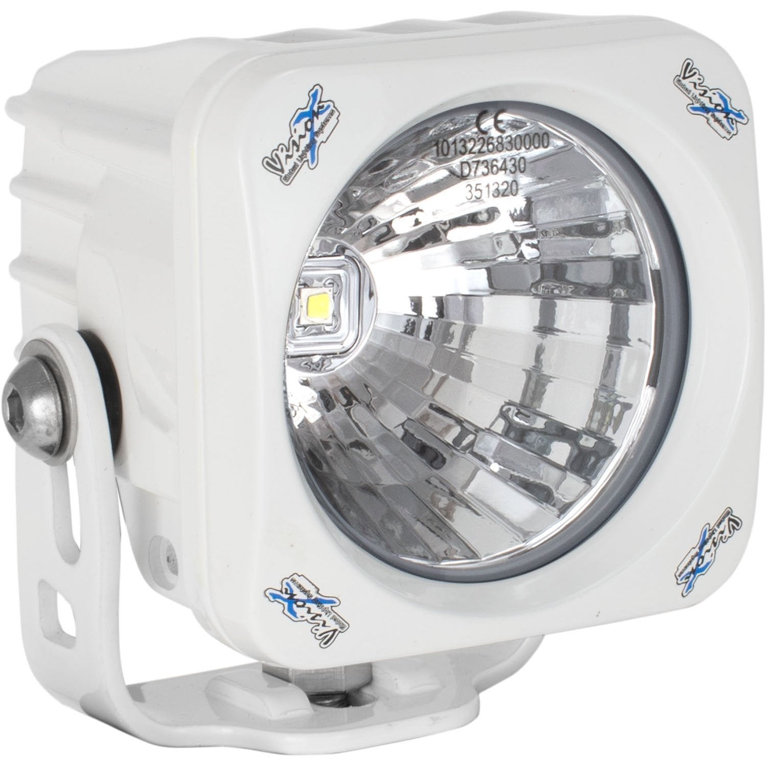 3.7" White Optimus Square 20º Beam LED Light Kit