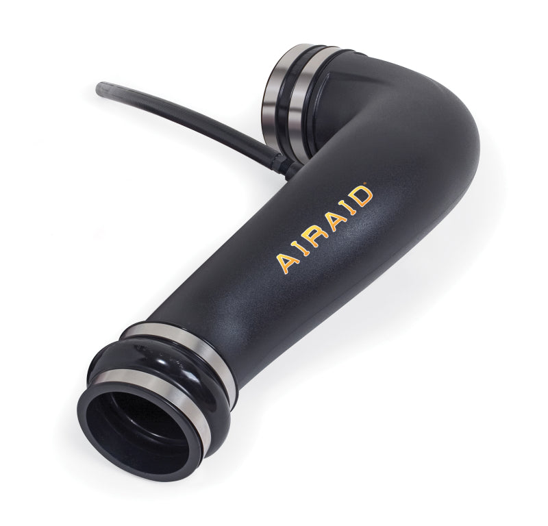 Airaid modular intake tube for 2007-2013 Avalanche, Sierra, and Silverado models with 4.3 to 6.0L engines.