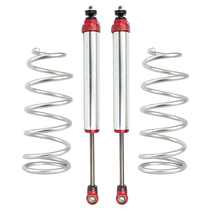 aFe Sway-A-Way 2.0in Rear Shock Kit with coil springs for 2007-2009 Toyota FJ Cruiser, designed for enhanced off-road performance.