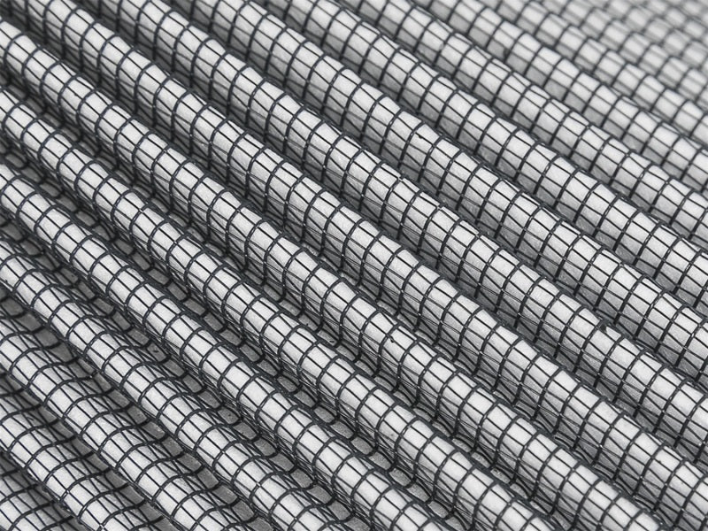 Close-up of aFe Magnum FLOW Pro DRY S Universal Air Filter showcasing its pleated design and durable material for optimal airflow.