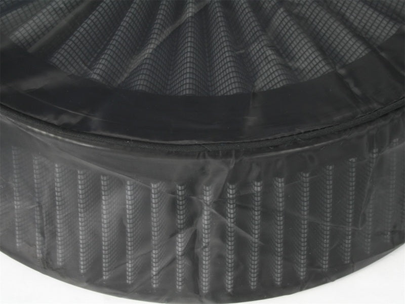 aFe MagnumSHIELD Pre-Filters in black designed for enhanced filtration and protection of air intake systems.