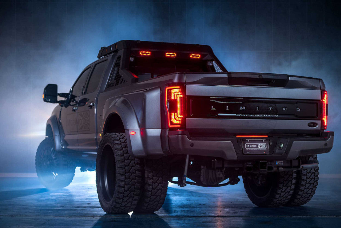Morimoto XB LED Tails: Ford Super Duty (17-22) (Pair / BLIS / Smoked)