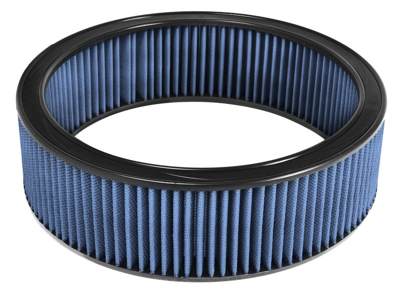 aFe MagnumFLOW Air Filter with a 14-inch outer diameter, 12-inch inner diameter, and 4-inch height for improved airflow and performance.