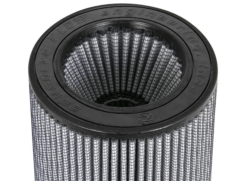 aFe Momentum Intake Replacement Air Filter featuring PDS media with dimensions 5in front, 7in back, and 9in height.