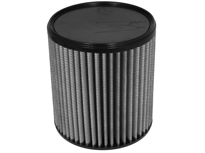 aFe Magnum FLOW Pro DRY S Universal Air Filter with dimensions 4F x 7B x 7T x 8H inches, featuring a durable design for enhanced airflow.