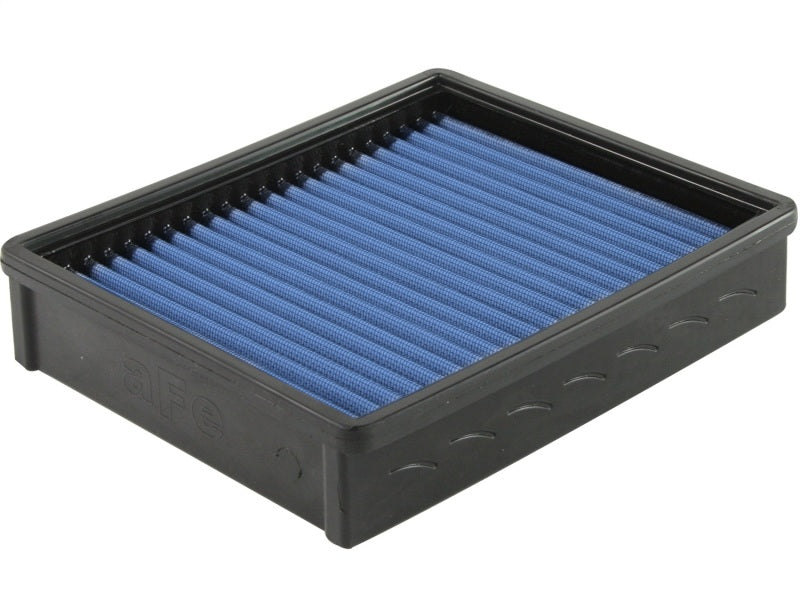 aFe MagnumFLOW Air Filter for Toyota Tacoma 95-04 V6, featuring a blue filter media in a durable black frame.