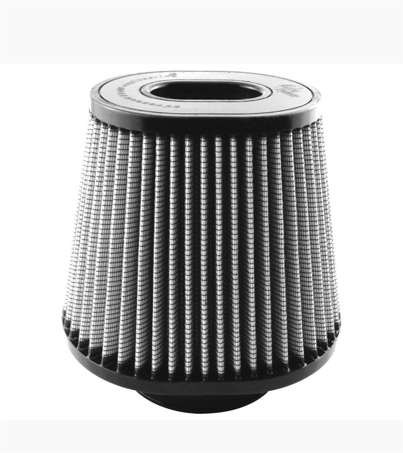 aFe MagnumFLOW Air Filter featuring a conical design with a durable metal mesh and rubber base for optimal airflow and filtration.