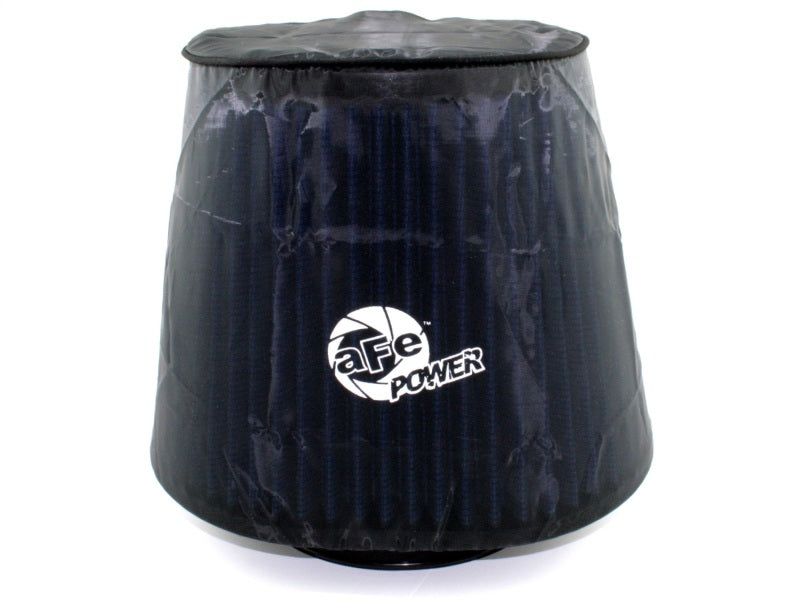 aFe MagnumSHIELD Pre-Filter in black, designed for enhanced engine protection and performance. Ideal for offroad applications.