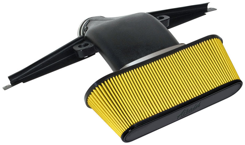 Airaid performance air intake system for 2006-2013 Chevrolet Corvette Z06 V8-7.0L, featuring a yellow filter and sleek design.