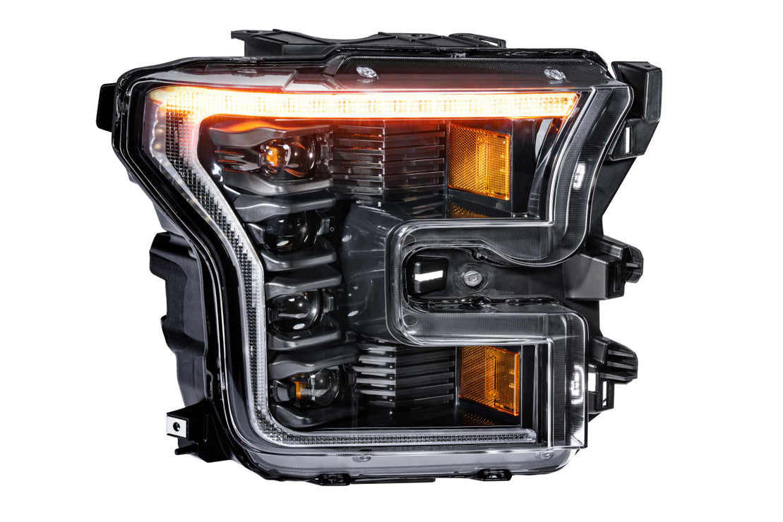 Morimoto XB LED Headlights: Ford F150 (15-17) & Raptor (17-20) (Pair / ASM Amber DRL) Gen 2