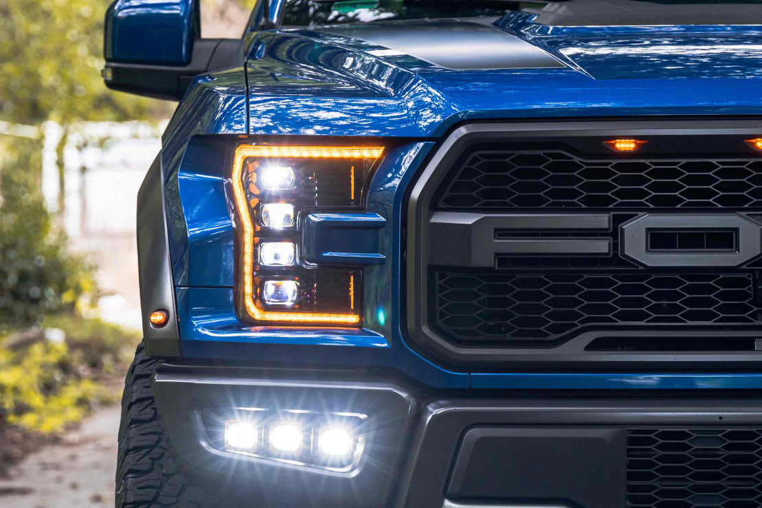 Morimoto XB LED Headlights: Ford F150 (15-17) & Raptor (17-20) (Pair / ASM Amber DRL) Gen 2