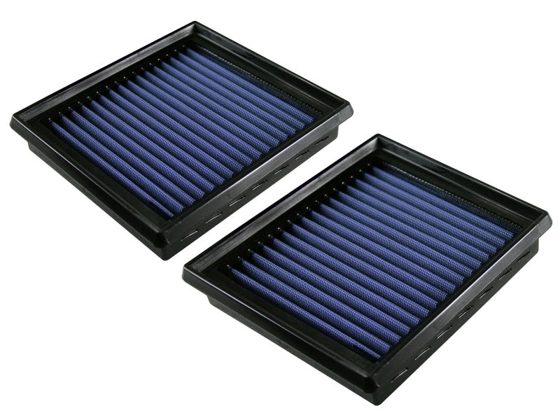 aFe MagnumFLOW Air Filters for Nissan 370Z, designed for improved airflow and engine performance, sold as a pair.