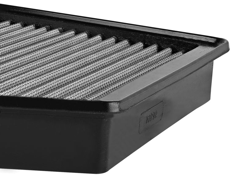 aFe MagnumFLOW Pro DRY S OE replacement air filter for 2019 GM Silverado/Sierra 1500 V6 and V8 engines.